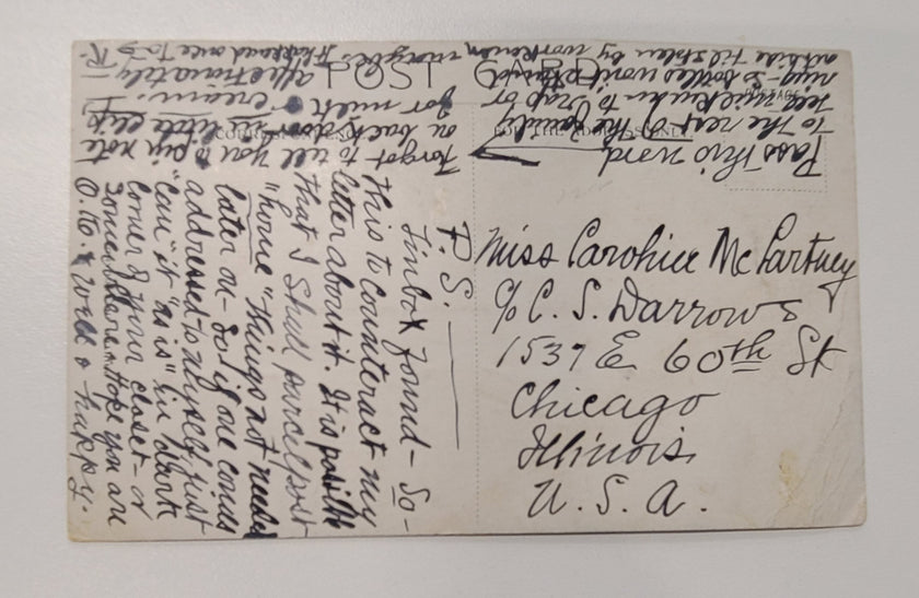 Cunard Line R.M.S. Saxonia Post Card