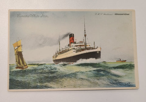 Cunard White Star R.M.S. Andania Post Card