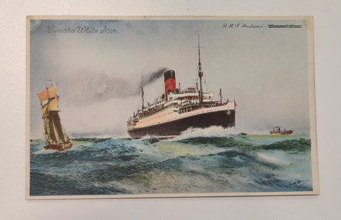 Cunard White Star R.M.S. Andania Post Card