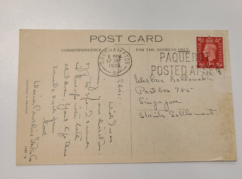 Cunard White Star R.M.S. Queen Mary Post Card