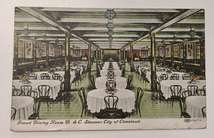 D&C Navigation Company Steamer City of Cleveland Post Card