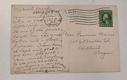 D&C Navigation Company Steamer City Of Detroit Post Card