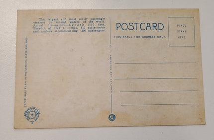 C&B Line The Great Ship Seeandbee Post Card