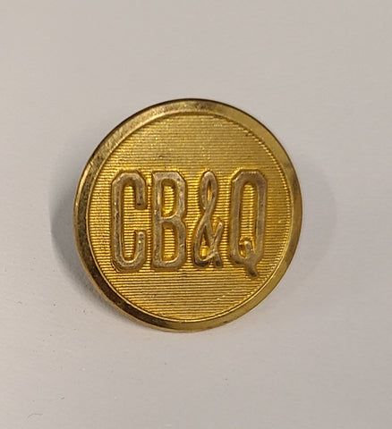 Chicago Burlington & Quincy "CB&Q" Railroad Large Uniform Button