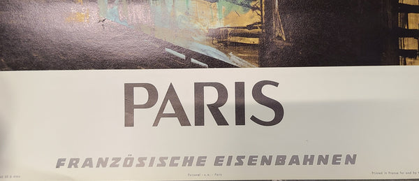 French Railways "Paris Franzosische Eisenbahnen" Poster