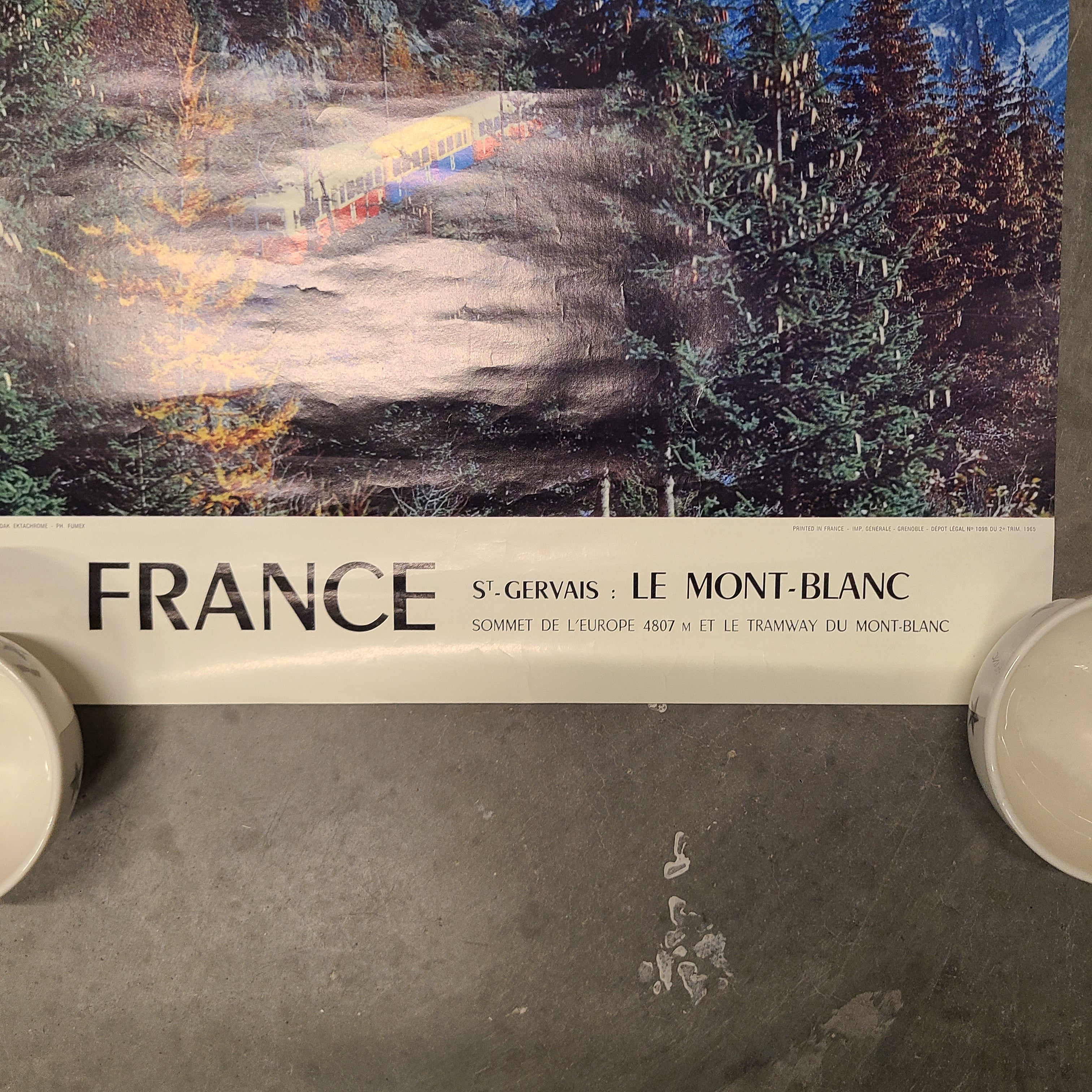 France St Gervais Le Mont Blanc Tramway Poster