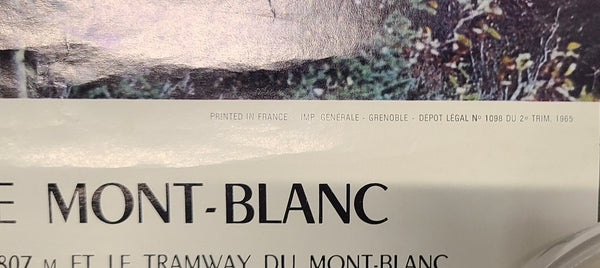 France St Gervais Le Mont Blanc Tramway Poster
