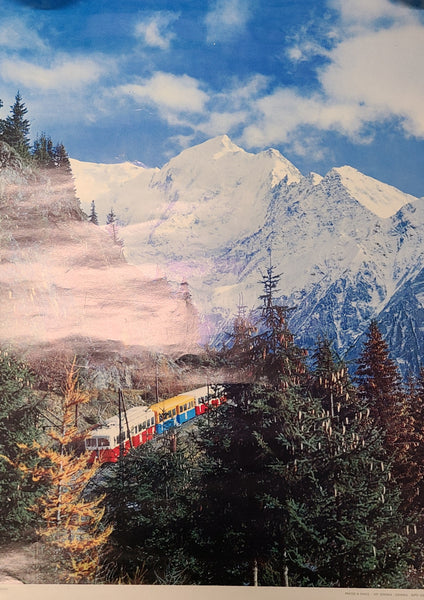 France St Gervais Le Mont Blanc Tramway Poster