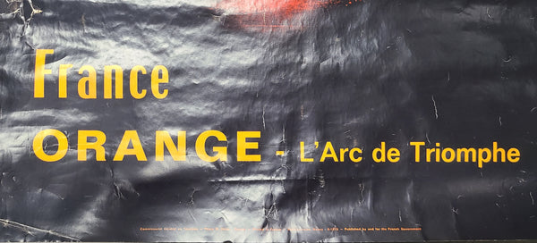 France Orange L'Arc de Triomph Poster