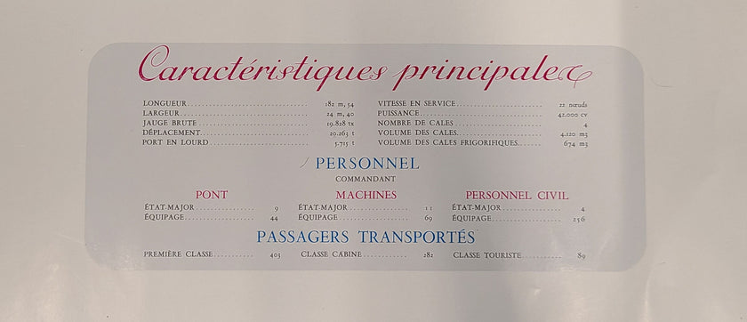 French Line S.S. Antilles Poster