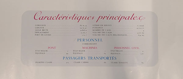 French Line S.S. Antilles Poster