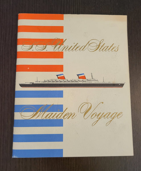 S.S. United States Maiden Voyage First Class Passenger List (July 10th, 1952)