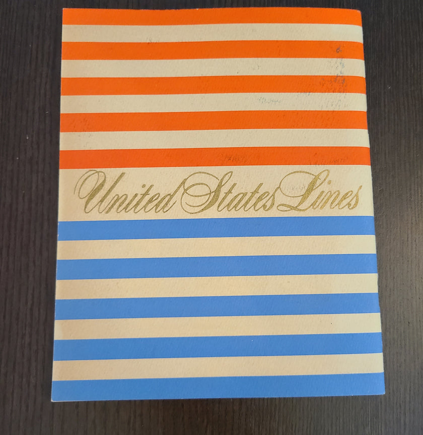 S.S. United States Maiden Voyage First Class Passenger List (July 10th, 1952)