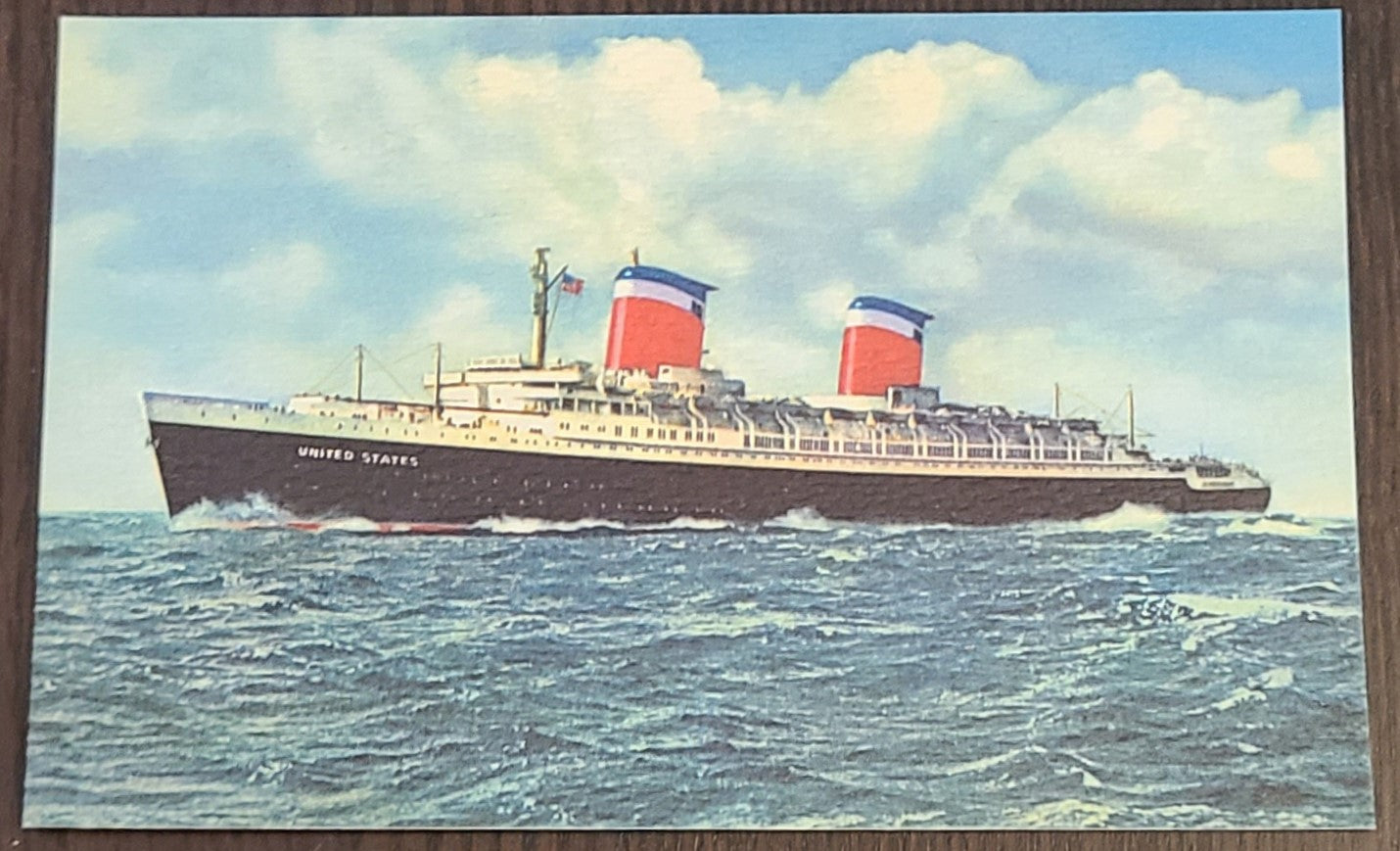 S.S. United States Post Card