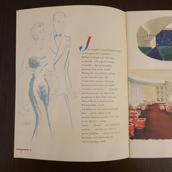 S.S. United States Booklet & Envelope
