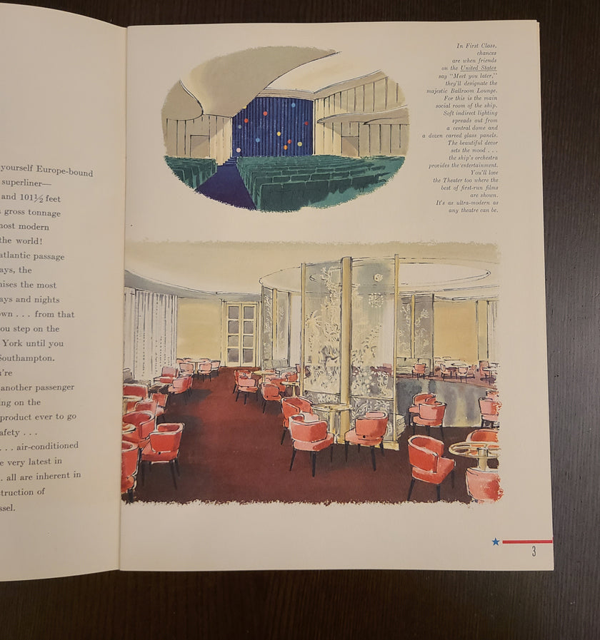 S.S. United States Booklet & Envelope