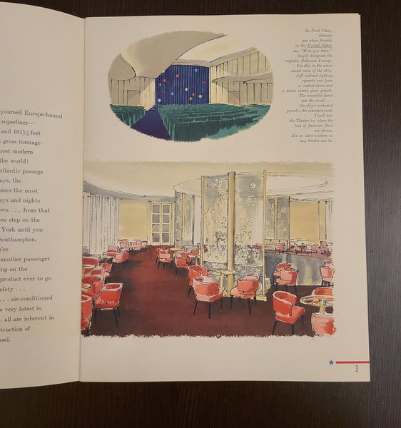 S.S. United States Booklet & Envelope