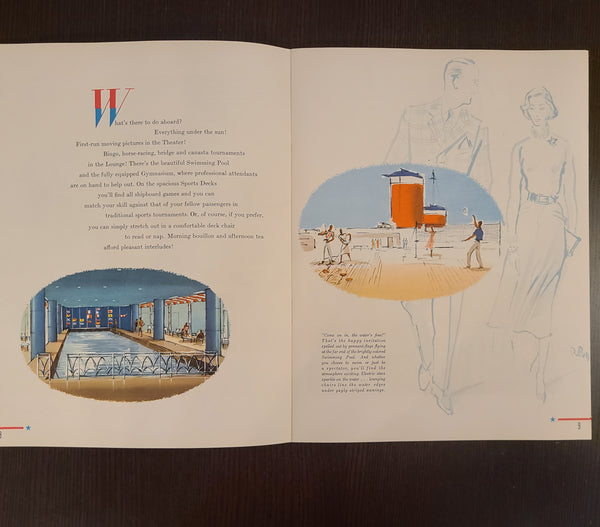 S.S. United States Booklet & Envelope