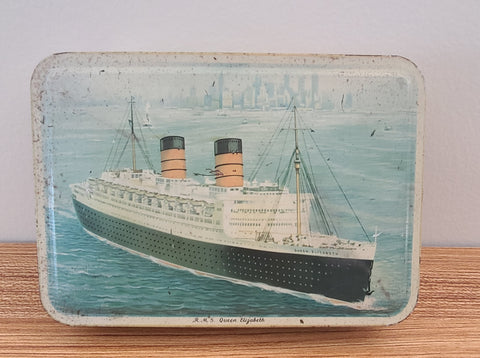 R.M.S. Queen Elizabeth Benson's Candy Tin