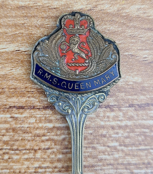 Cunard R.M.S. Queen Mary Souvenir Spoon
