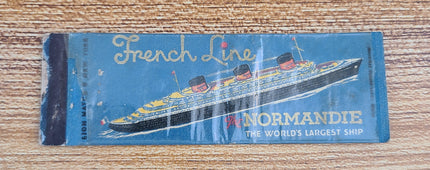 French Line S.S. Normandie Matchbook Cover