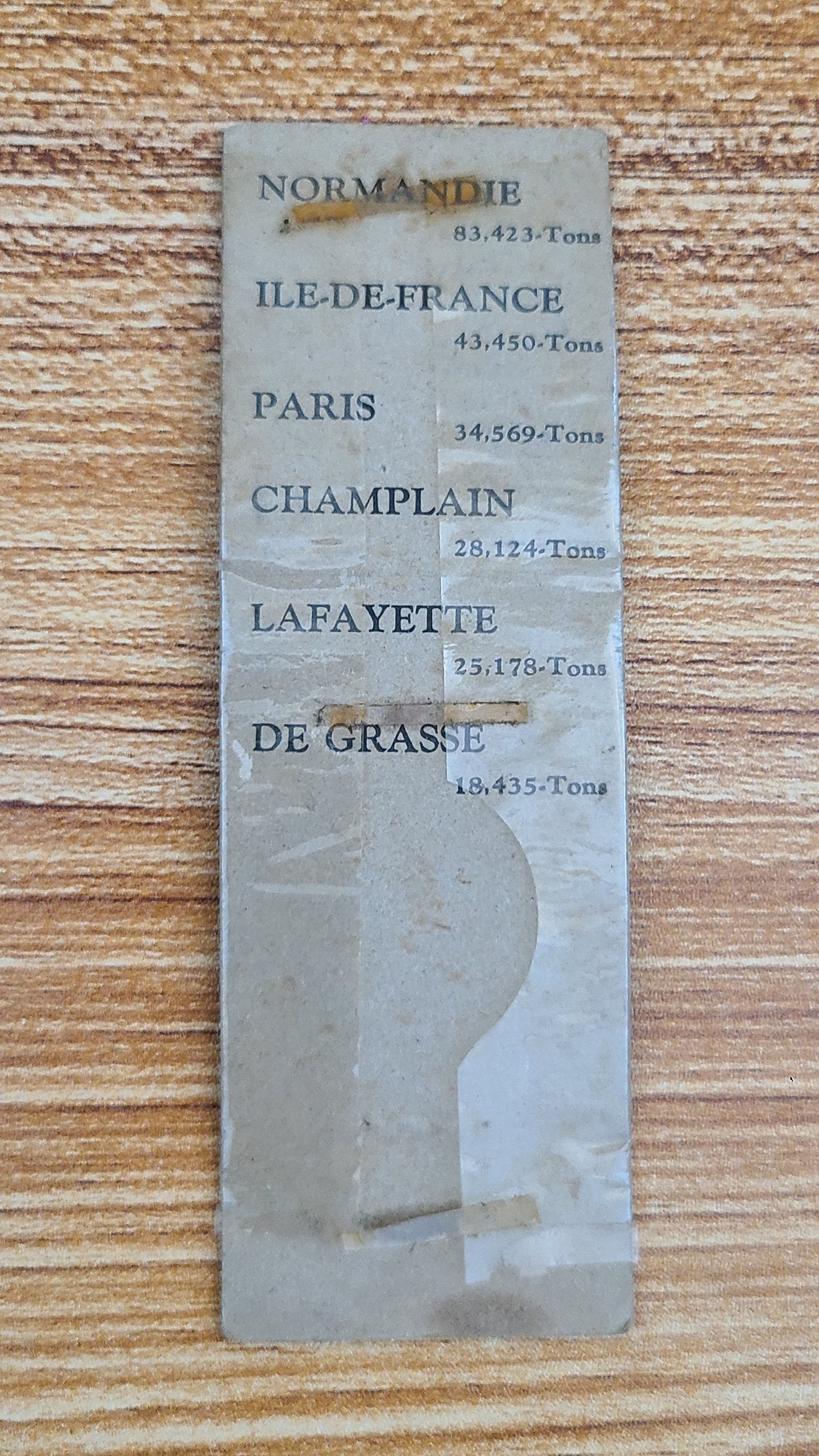 French Line S.S. Normandie Matchbook Cover