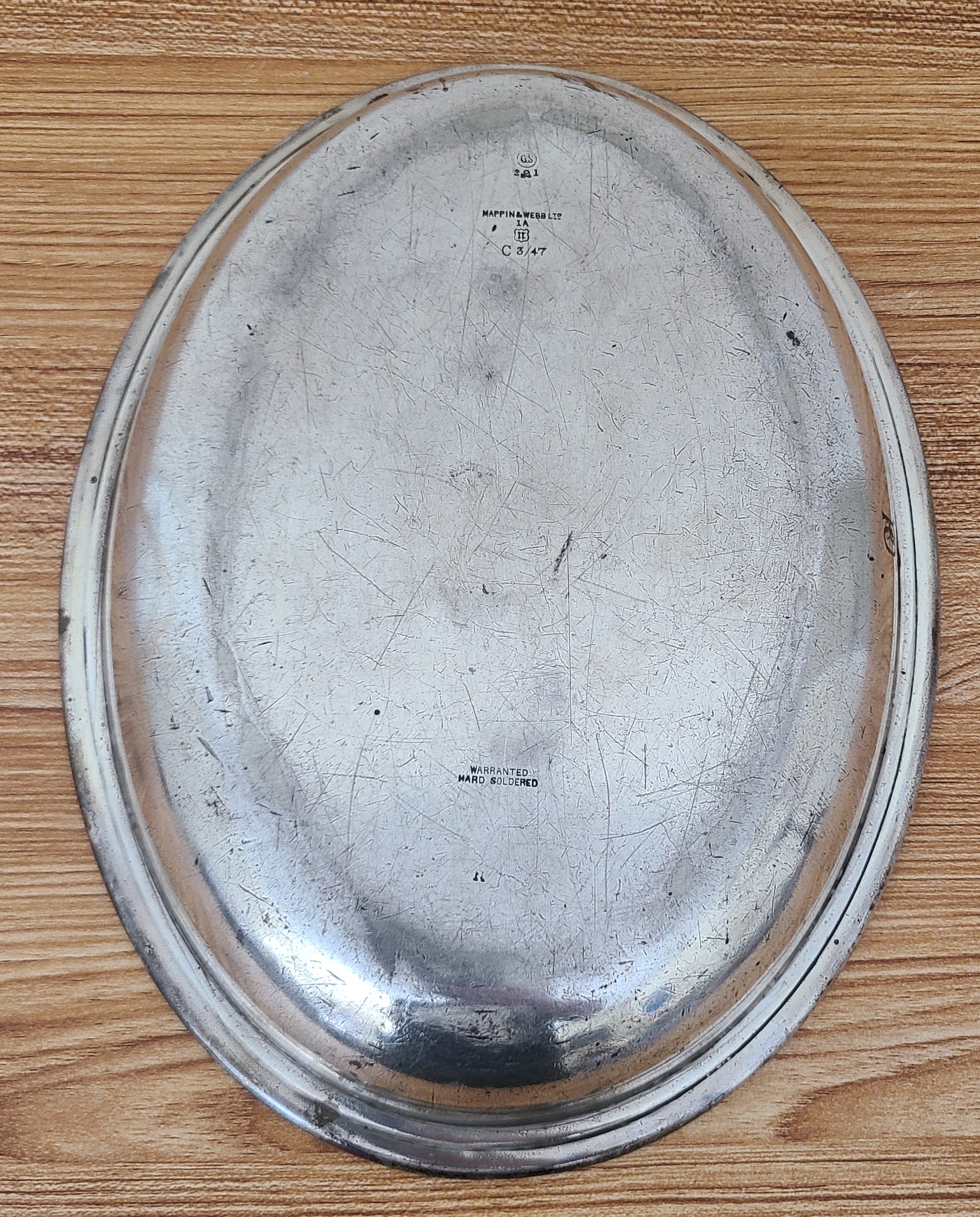 P & O Line Silver Platter
