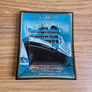 Shaw, Savill, & Albion Line S.S. Dominion Monarch Pin Dish