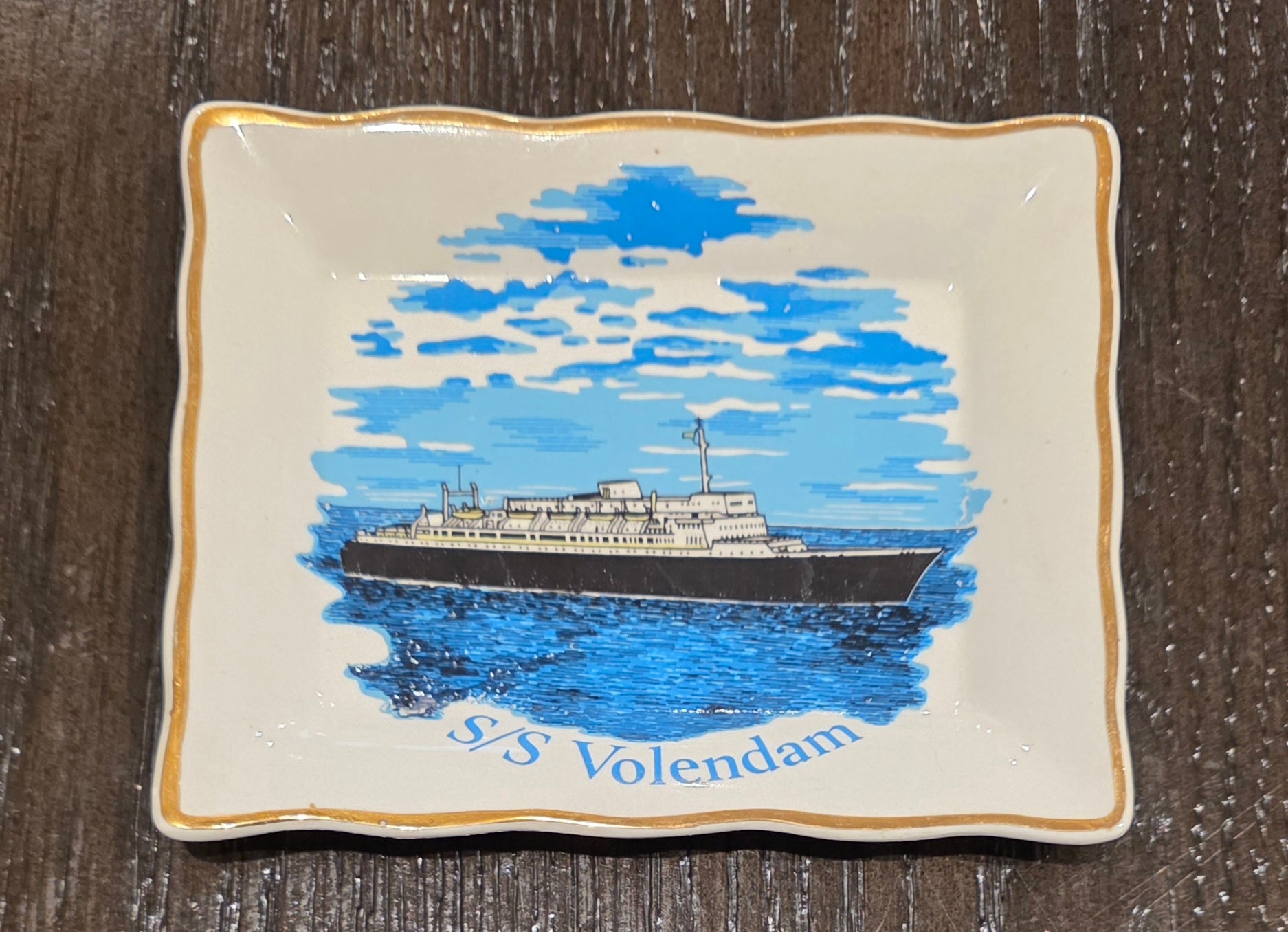 Holland American Line S.S. Volendam Pin Dish