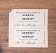 New London Steamboat Co Ticket