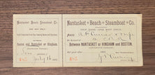 Nantasket Beach Steamboat Company Ticket (1892)