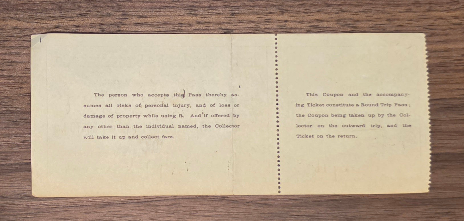 Nantasket Beach Steamboat Company Ticket (1892)