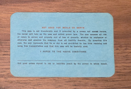 Los Angeles Steamship Company Pass (1927)