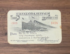 Cleveland & Buffalo Transit Company Employee Pass (1925)