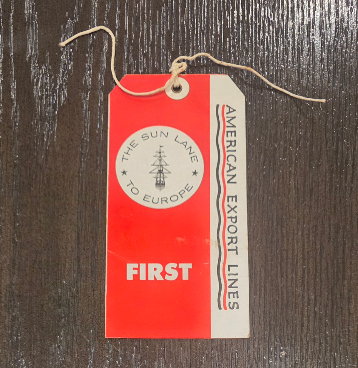 American Export Lines Luggage Tag (1954)