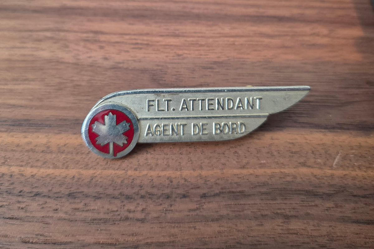 Air Canada flight attendant wings from the 1980s.