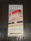 Italian Line M.S. Giulio Cesare Brochure (1957)