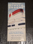 Italian Line M.S. Giulio Cesare Brochure (1957)
