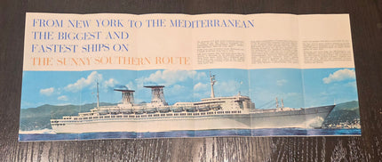 Italian Line T.N. Michelangelo & Raffaello Brochure (1966)