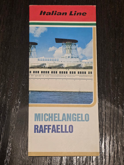 Italian Line T.N. Michelangelo & Raffaello Brochure (1960s)