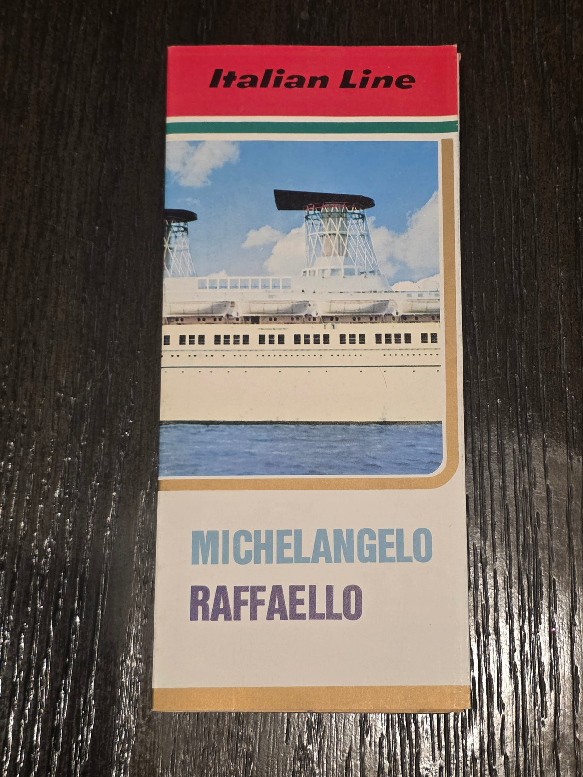 Italian Line T.N. Michelangelo & Raffaello Brochure (1960s)