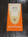 North German Lloyd T.S. Bremen Cruise Deck Plan (1960)