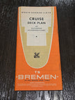 North German Lloyd T.S. Bremen Cruise Deck Plan (1971)