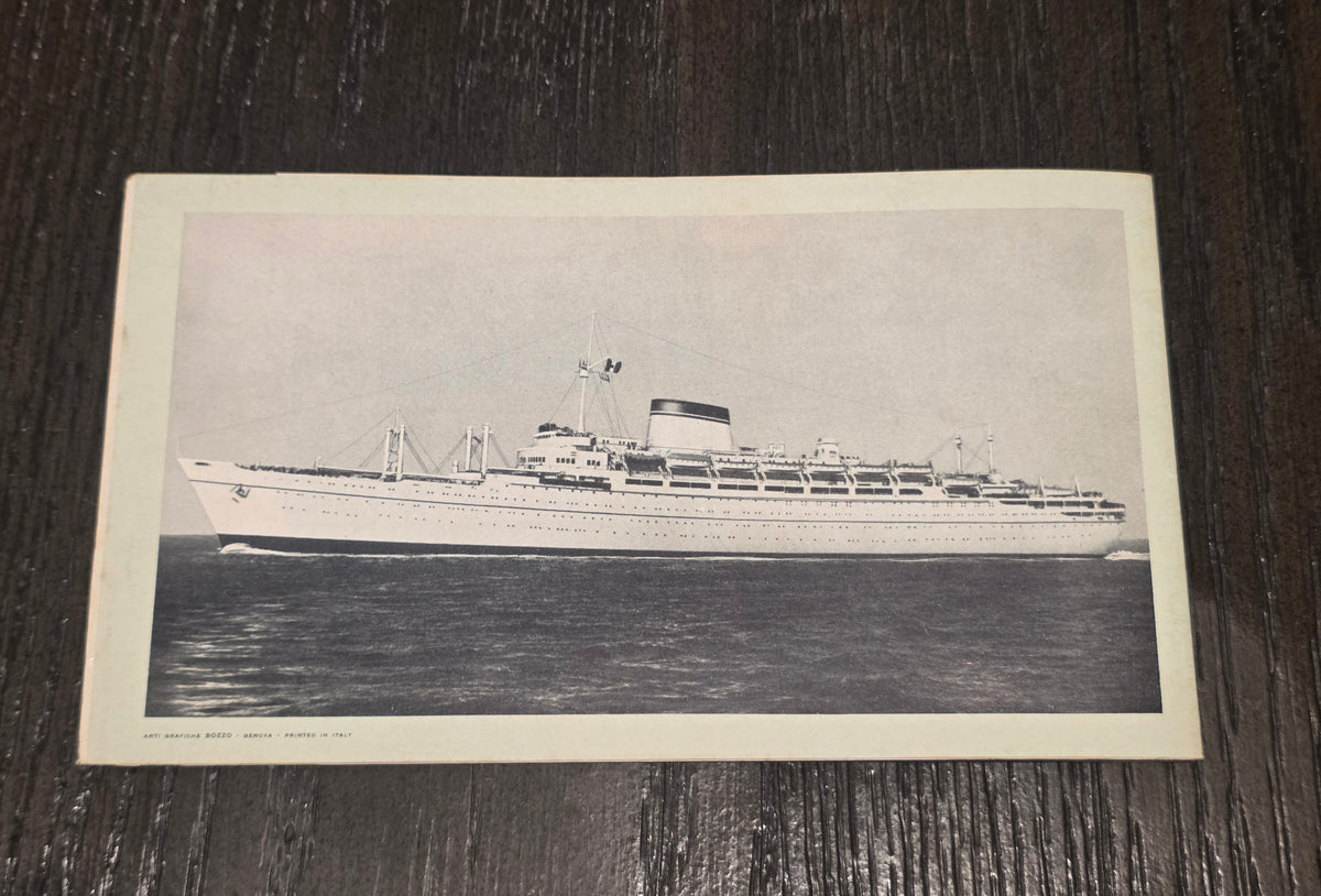 Italian Line M.V. Augustus Deck Plan (1956)