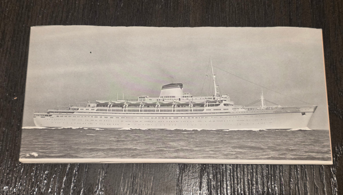 Italian Line M.V. Cristoforo Colombo Deck Plan (1967)