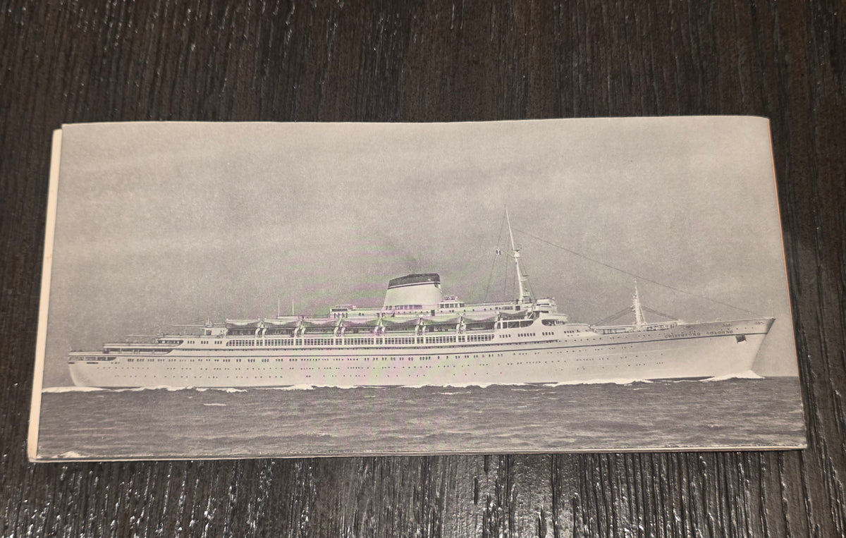 Italian Line M.V. Cristoforo Colombo Deck Plan (1972)