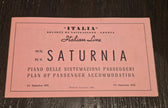 Italian Line M.V. Saturnia Deck Plan (1955)