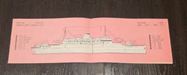 Italian Line M.V. Saturnia Deck Plan (1955)