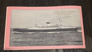 Italian Line M.V. Saturnia Deck Plan (1955)