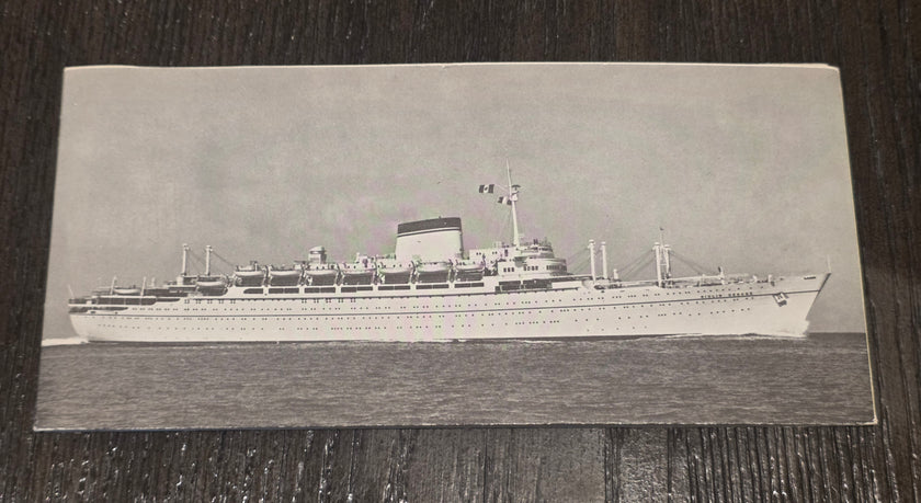Italian Line M.V. Giulio Cesare Deck Plan (1967)